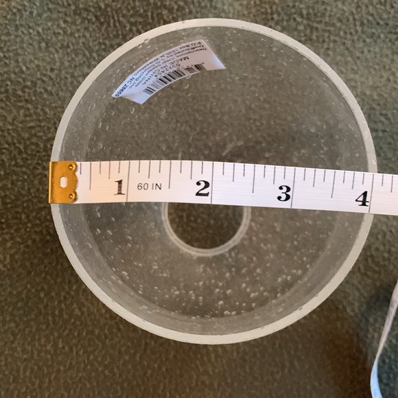 New LG Sourcing clear seeded glass light bulb covers. measurements in pictures - Picture 5 of 8